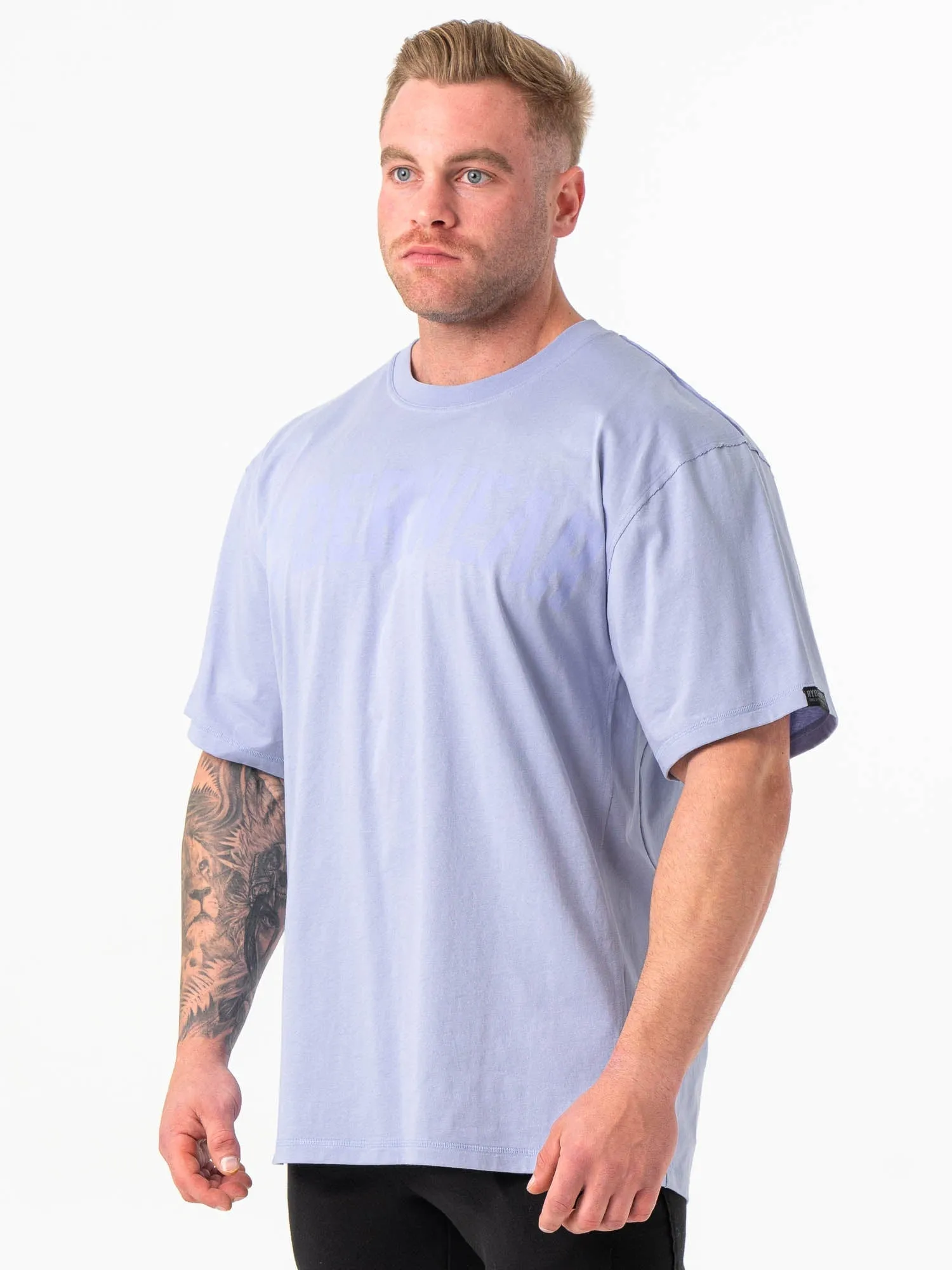 Comfy Vibes Force Oversized T-Shirt - Lilac Blue