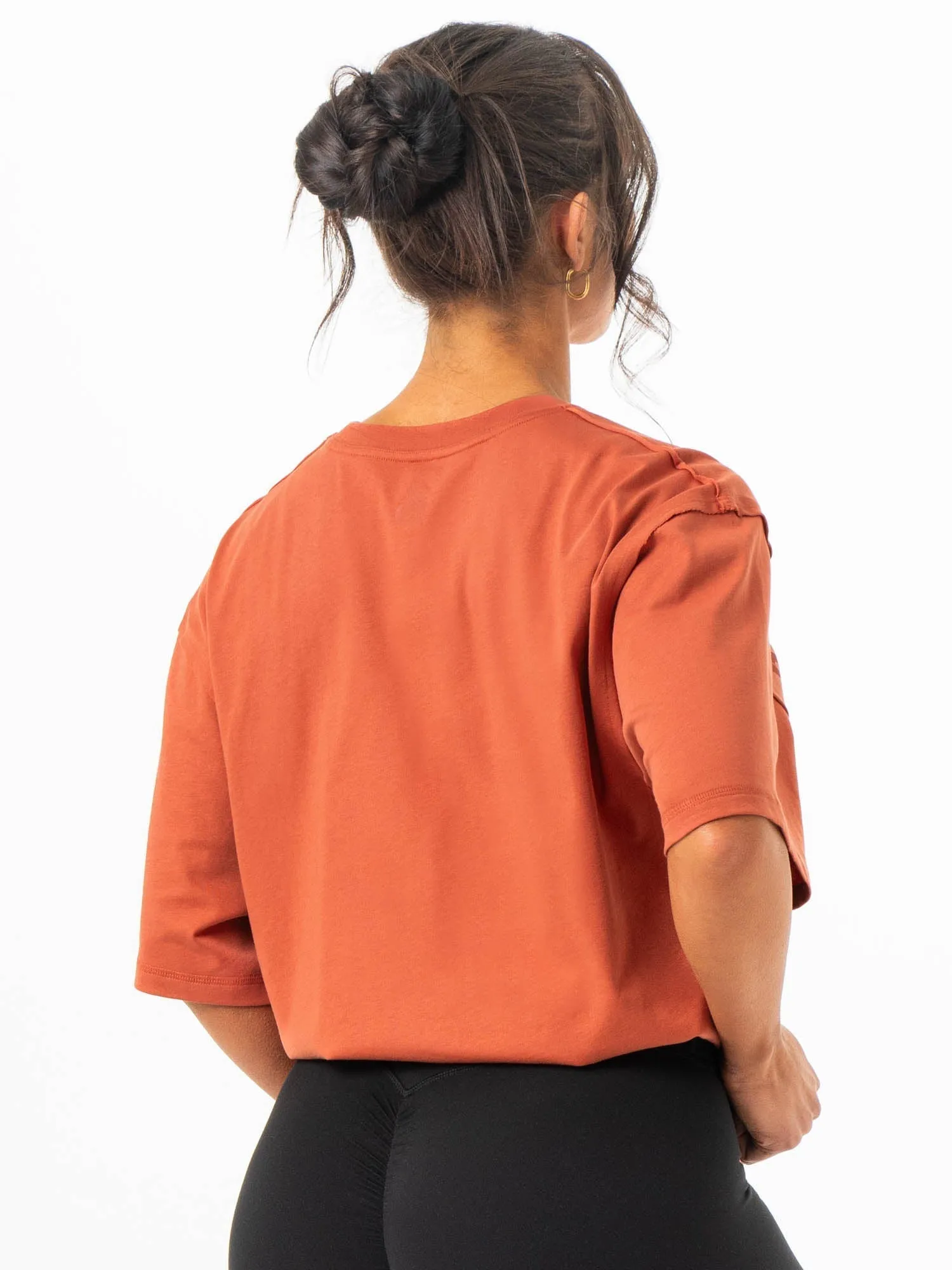 Easy Care Fabric Force Oversized T-Shirt - Terracotta