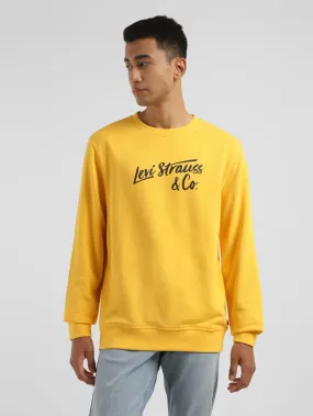 Men's Brand Logo Crew Neck Sweatshirt product ethical sourcing Effortless Style