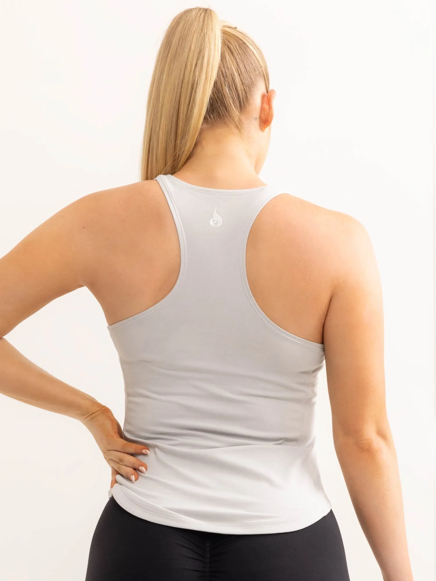 Tagless Design NoSlip Grip Soft Tech Slim Fit Tank - Grey Marl