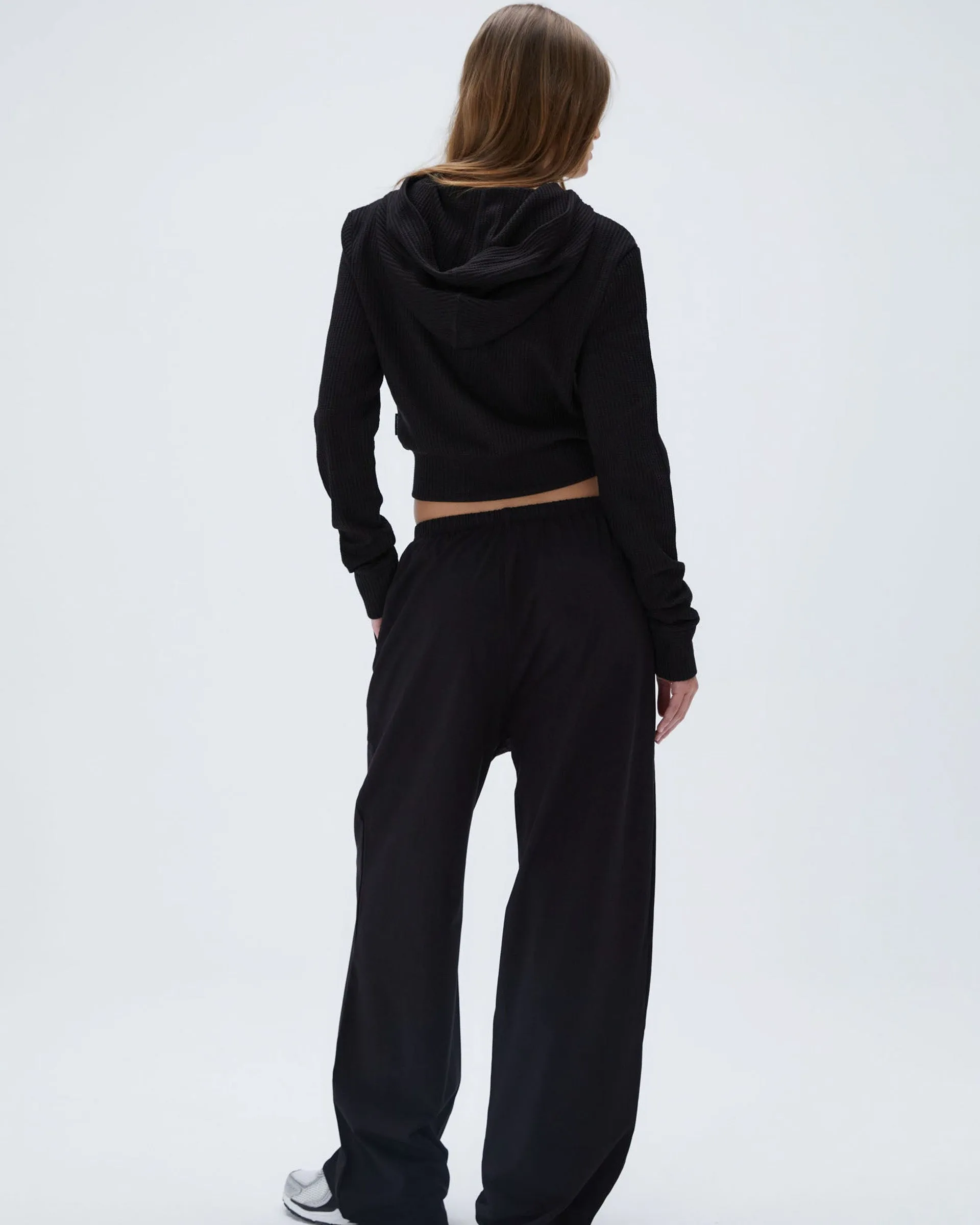 Modal Cotton Pants - Black Moisture Management