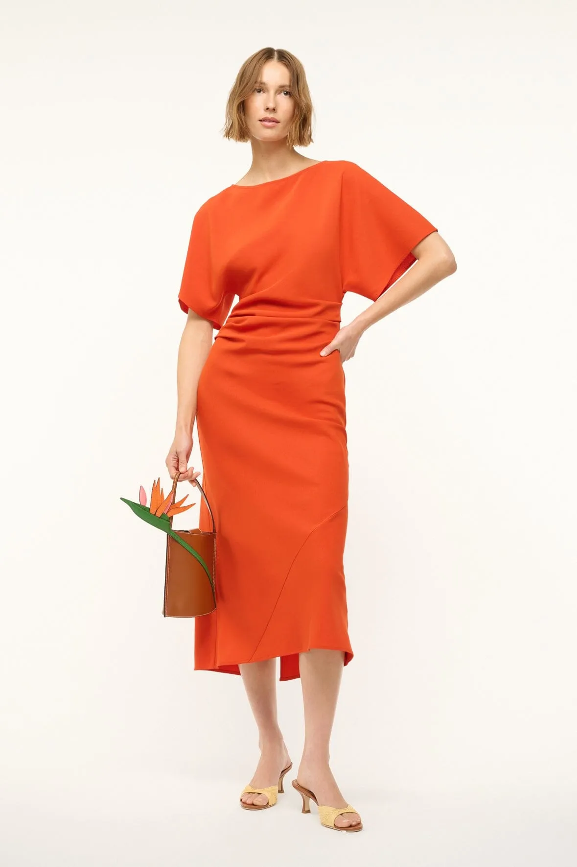 AMELIE MIDI DRESS | CAYENNE Elegant Fit Elegant Tailoring