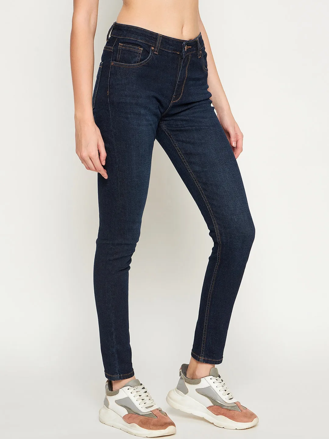 Madame Carbonblue Straight Fit Denim Street Fashion Breathable Subtle design