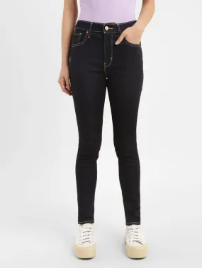 Women's 721 Navy Blue Skinny Fit High Rise Jeans All Round Fit Stylish Essentials
