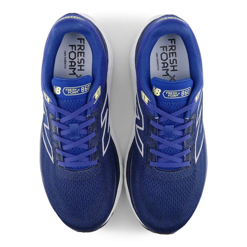 Multi terrain Traction pastel - colors Fresh Foam X 860v14 - Galaxy Blue with NB Navy and Winter Grass - Men's