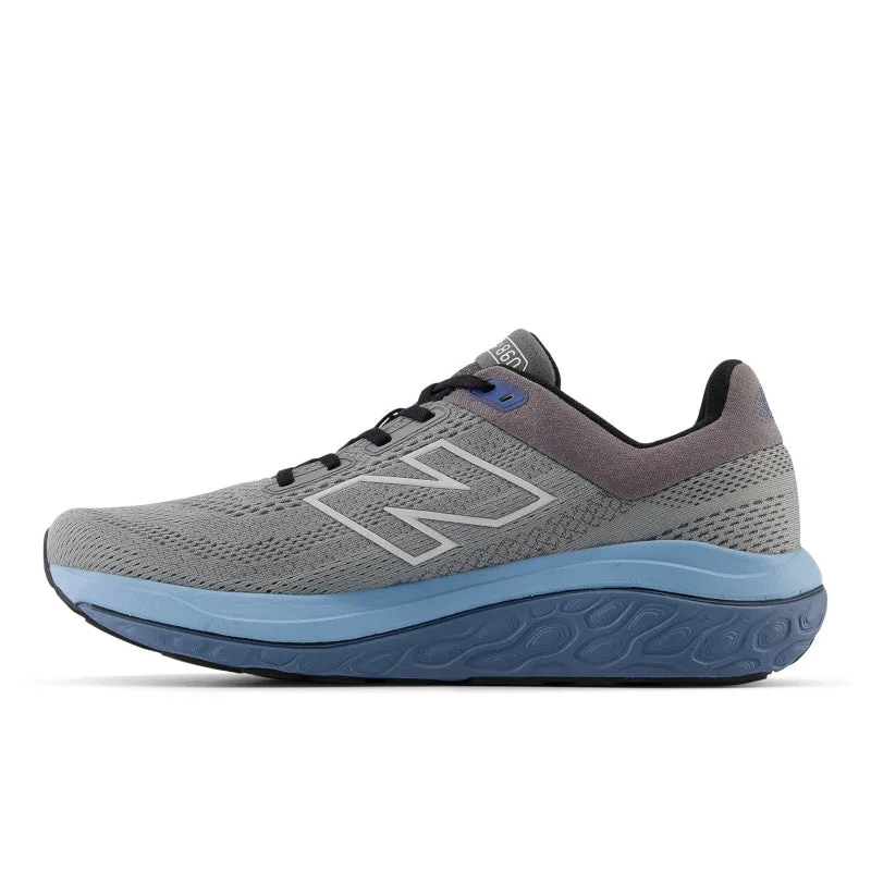 asphalt shoes men's athletic footwear Fresh Foam X 860v14 - Slate Grey with Chrome Blue and Sea Salt - Men's