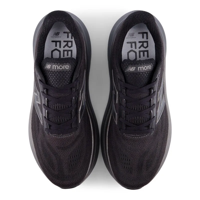 Fresh Foam X More v6 - Black with Castlerock and Black Metallic - Men's Lateral Stability Cage