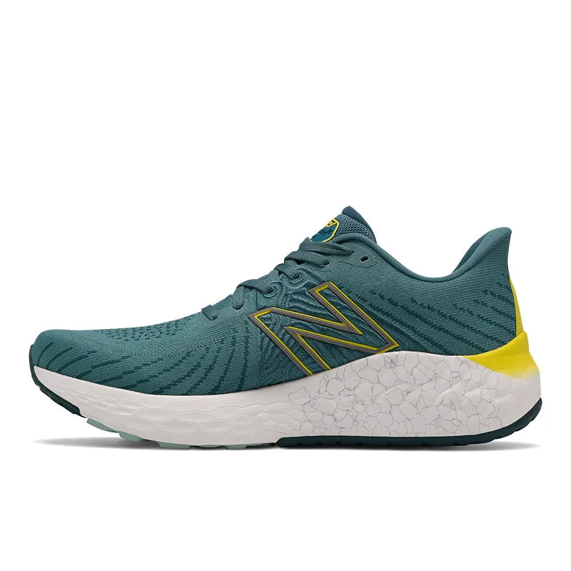 Fresh Foam X Vongo v5 - Deep Sea with Sulphur Yellow - Men's Leather Material