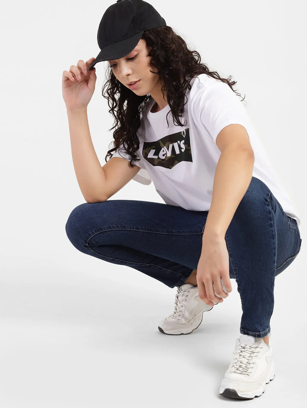 Teen Outfit Elegant Women's 711 Blue Skinny Fit Mid Rise Jeans