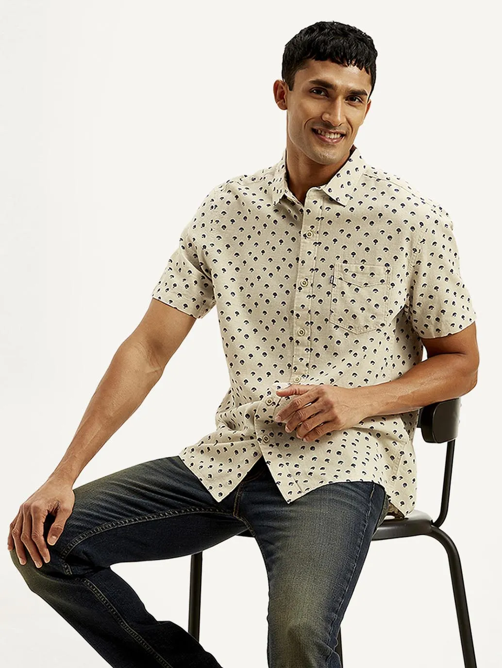 Date night Personalized Touch Men's Floral Slim Fit Shirt