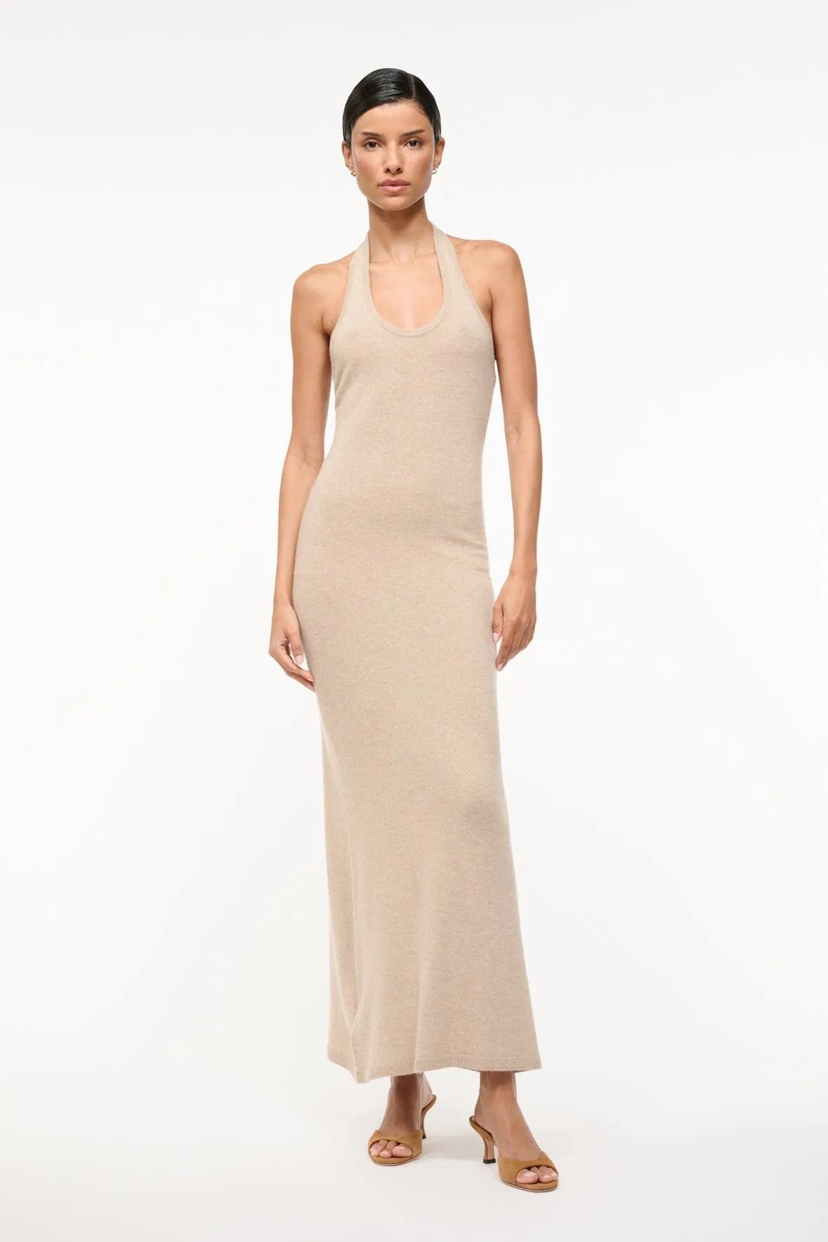 CANELA CASHMERE DRESS | STONE effortless grace