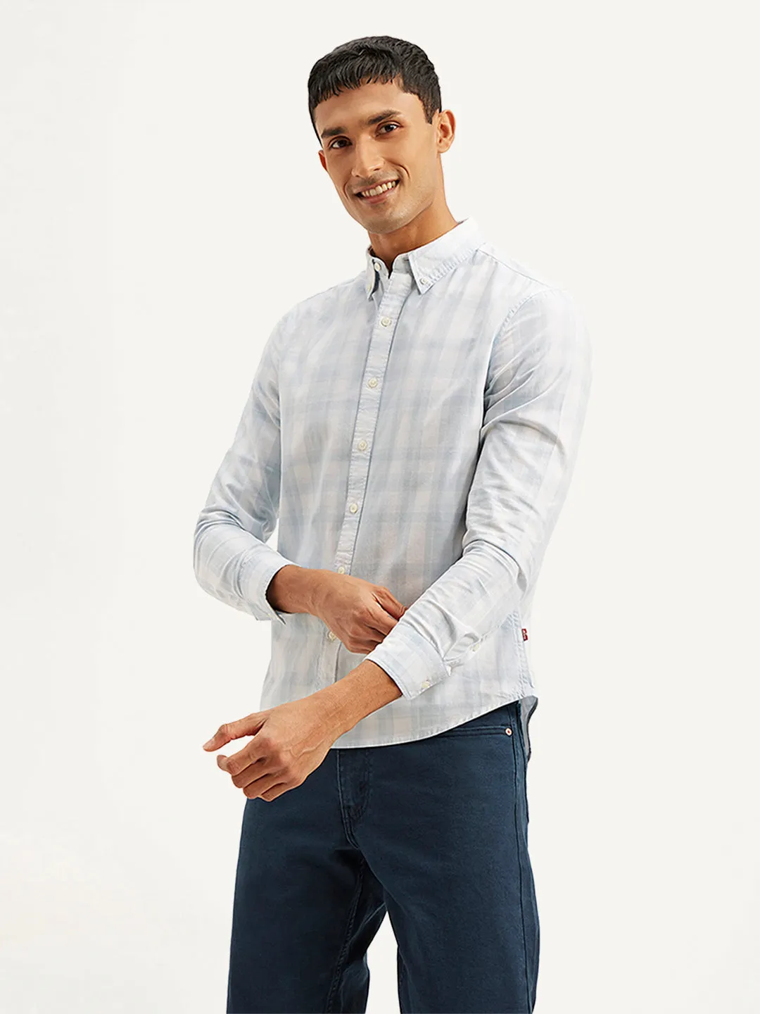 Men's Checkered Slim Fit Shirt Fashion Forward