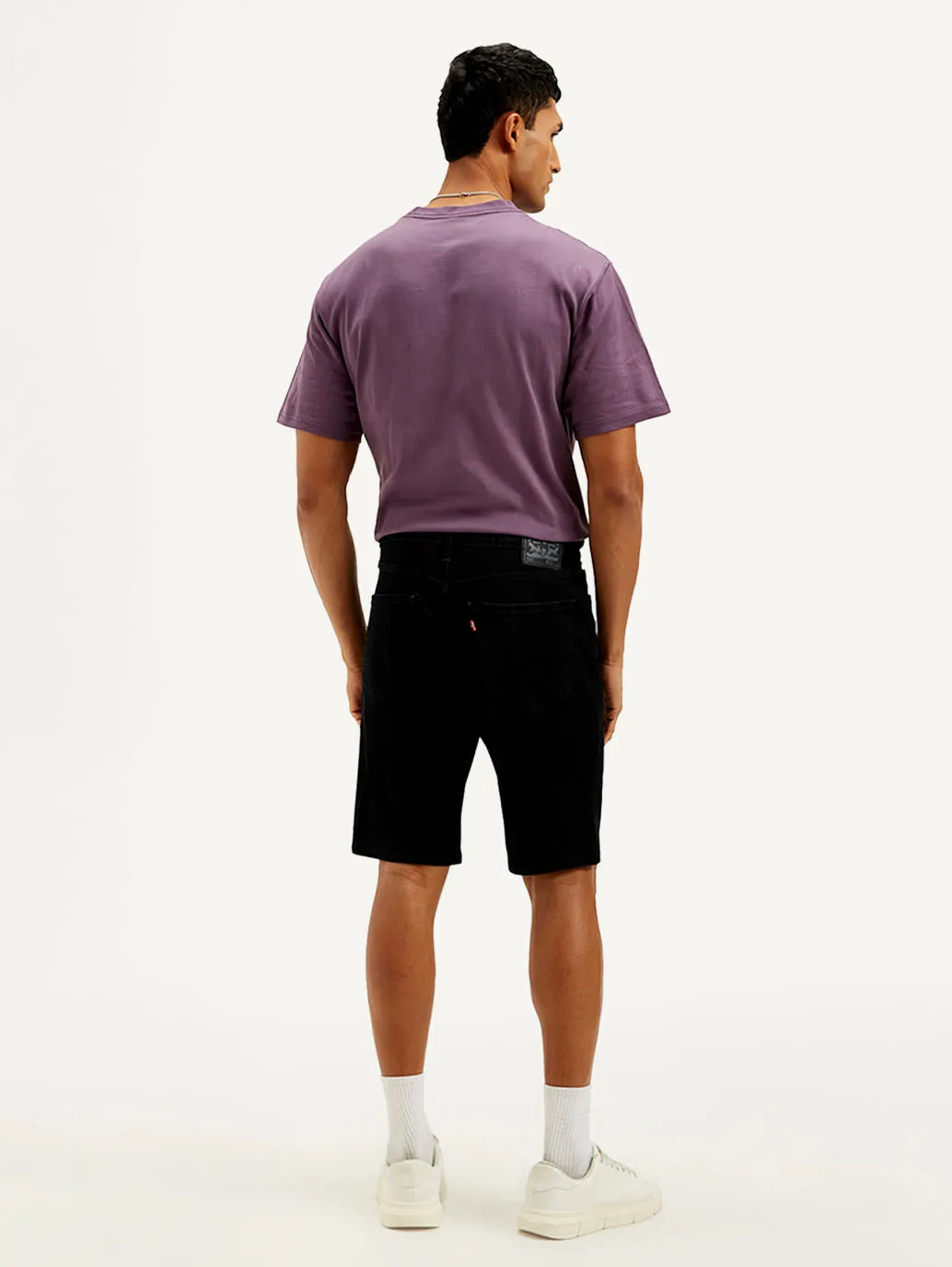 Men's Black Tapered Shorts construction work