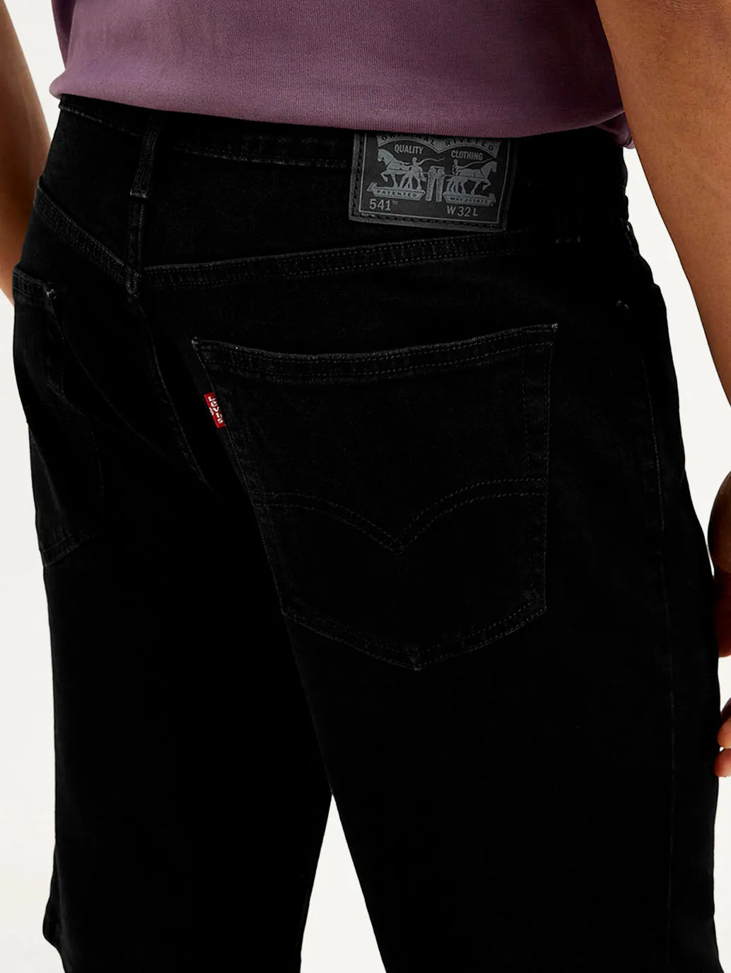 Men's Black Tapered Shorts Cotton Blend Sport Style