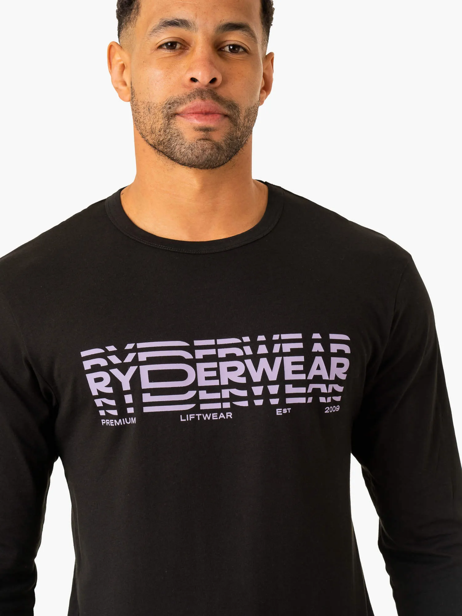 in demand Graphic Long Sleeve T-Shirt - Black