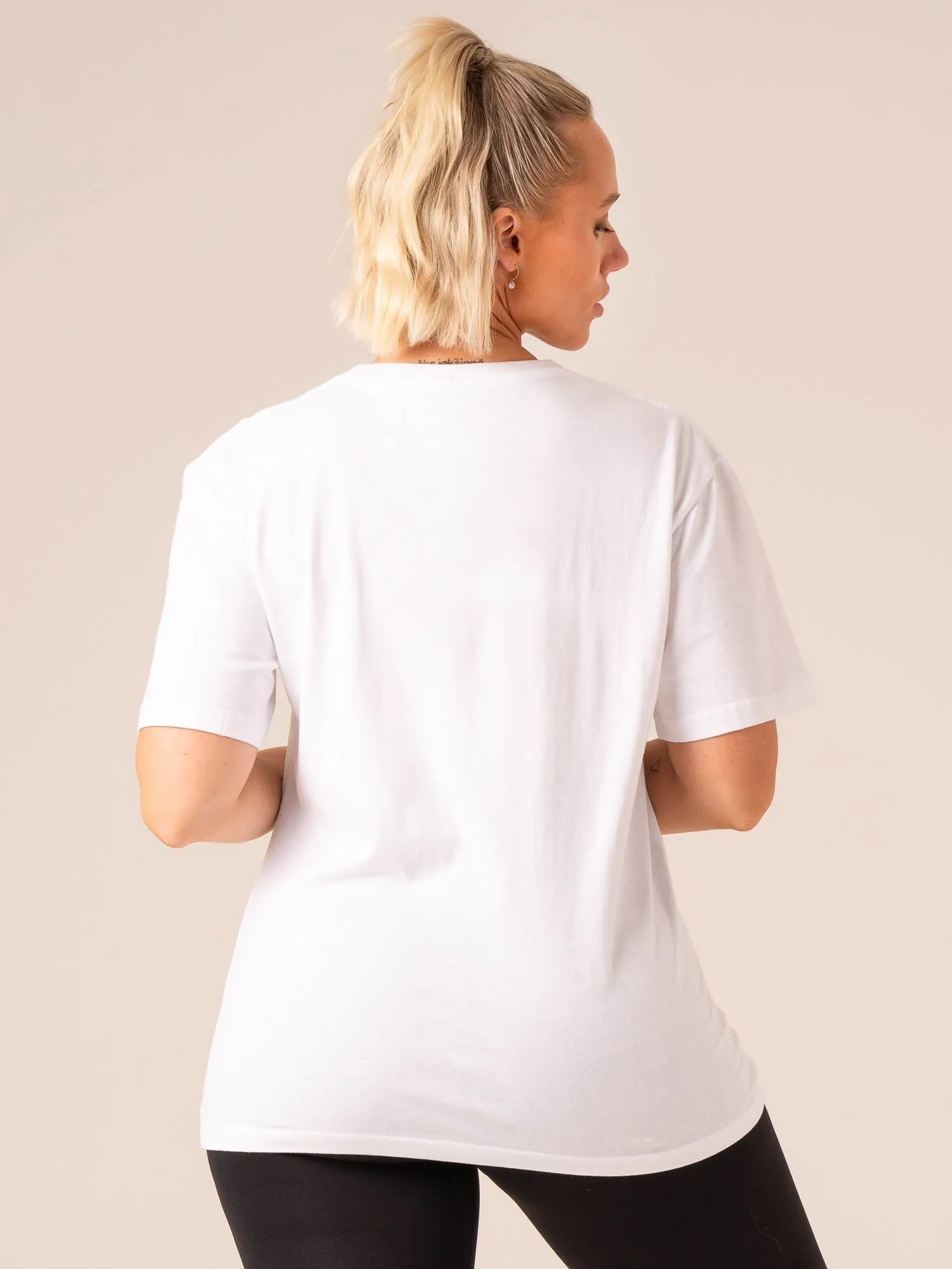 Sport Fit Grit Oversized T-Shirt - White