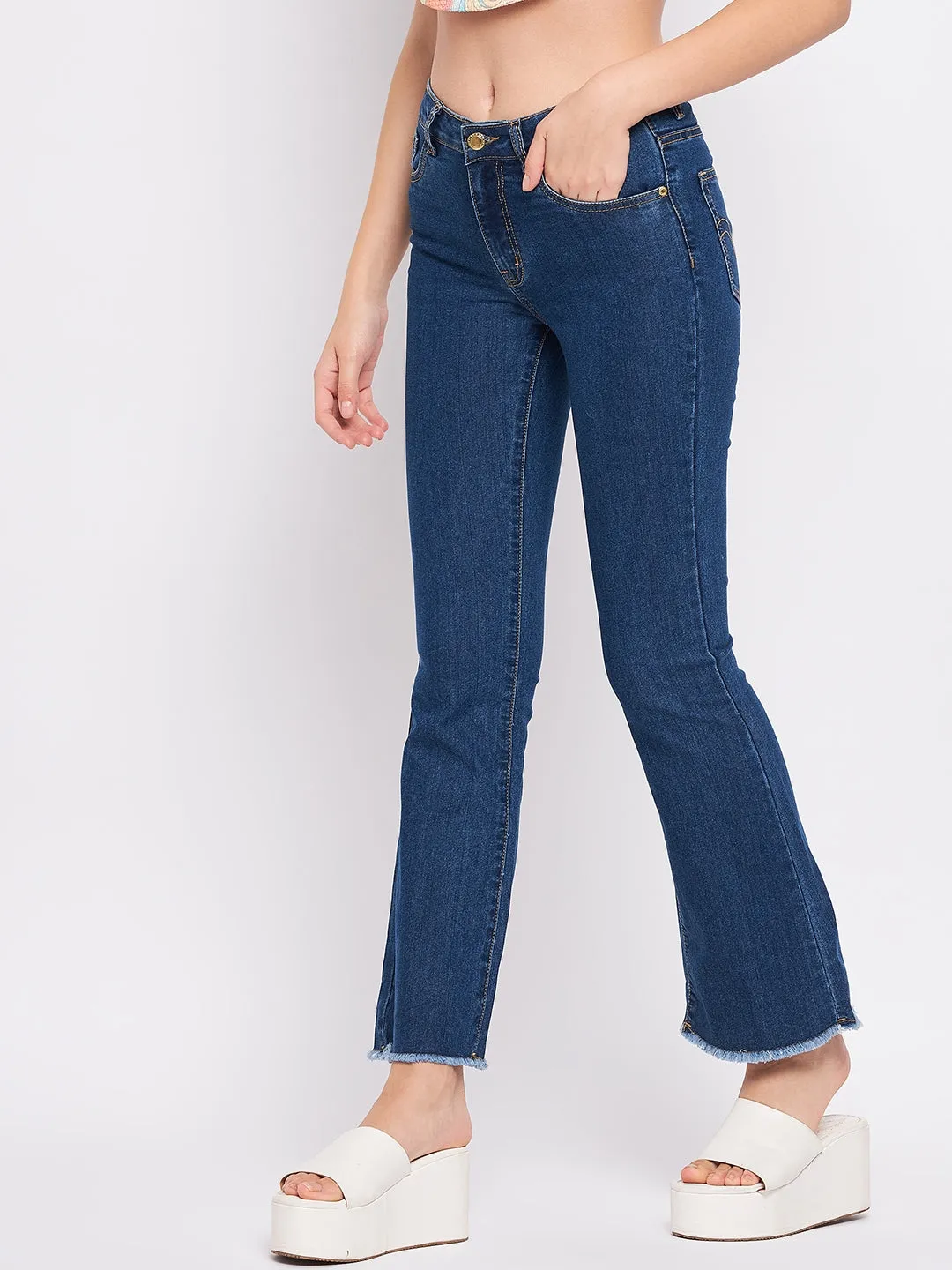 Madame Blue Denim Clean Finish Timeless casual
