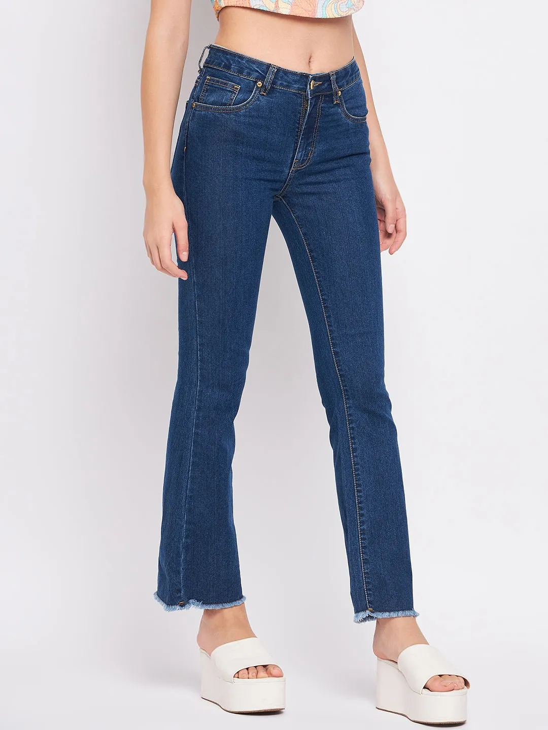 Sunny Vibes Casual Madame Blue Denim