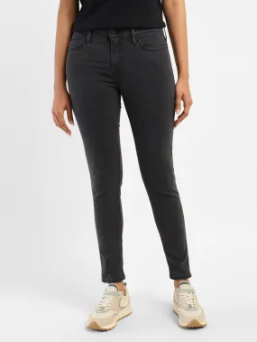 Women's 710 Black Skinny Fit Mid Rise Jeans Teen Outfit Night Out Party Look