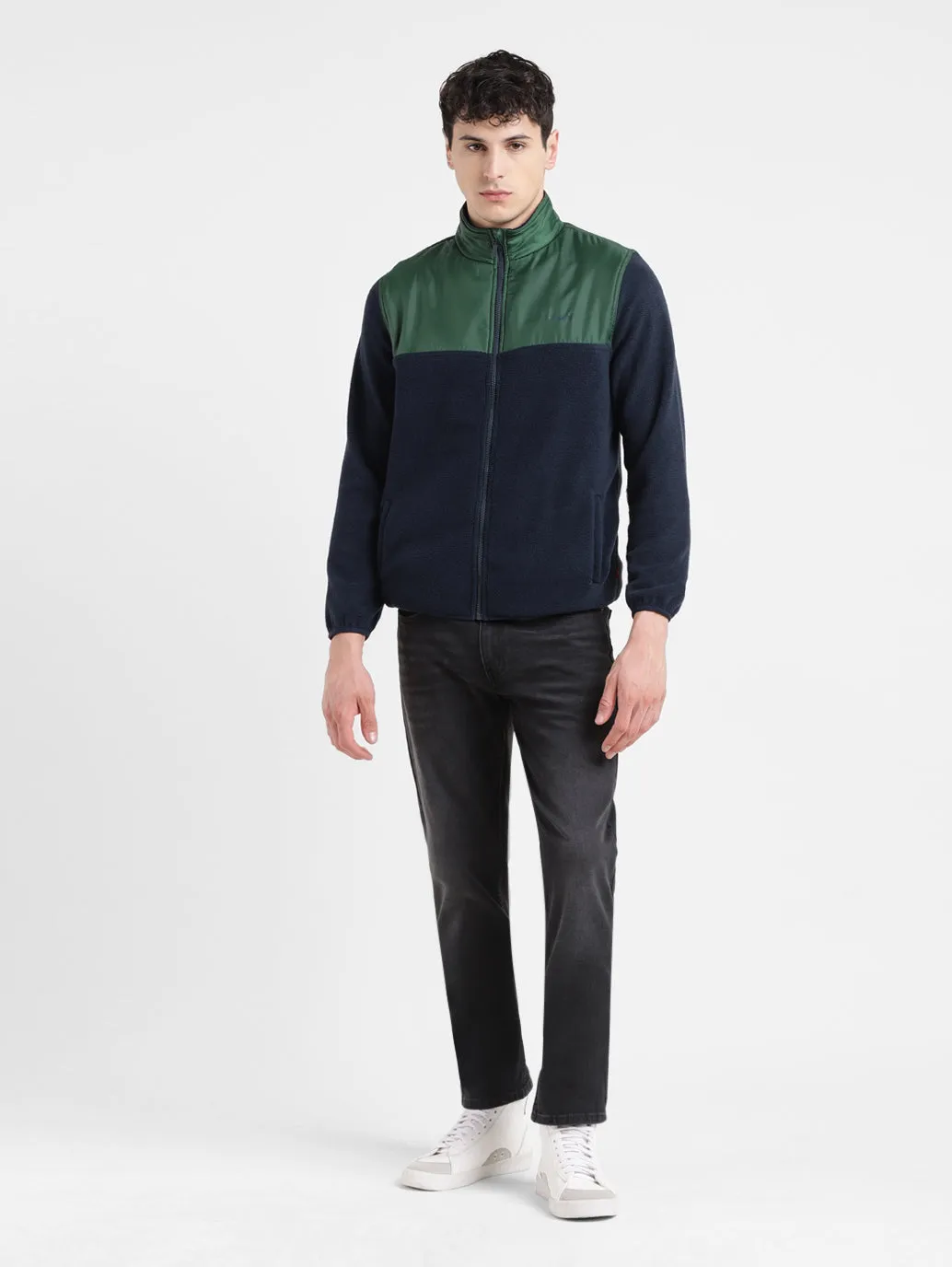 Thermal Regulation System Men's Crew Neck Printed Jacket