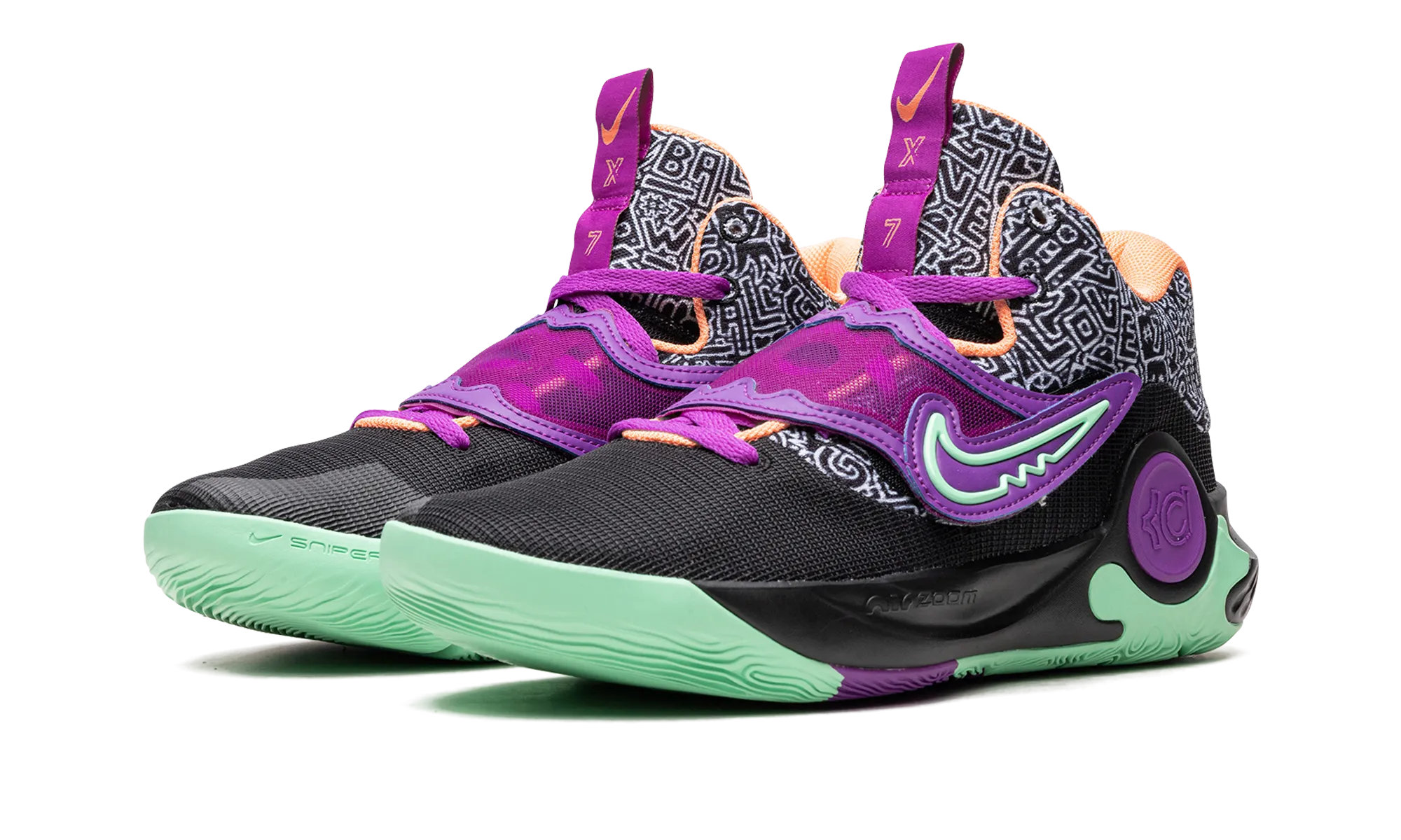 Adjustable Laces Quality craftsmanship KD Trey 5 X "Brooklyn Courts"