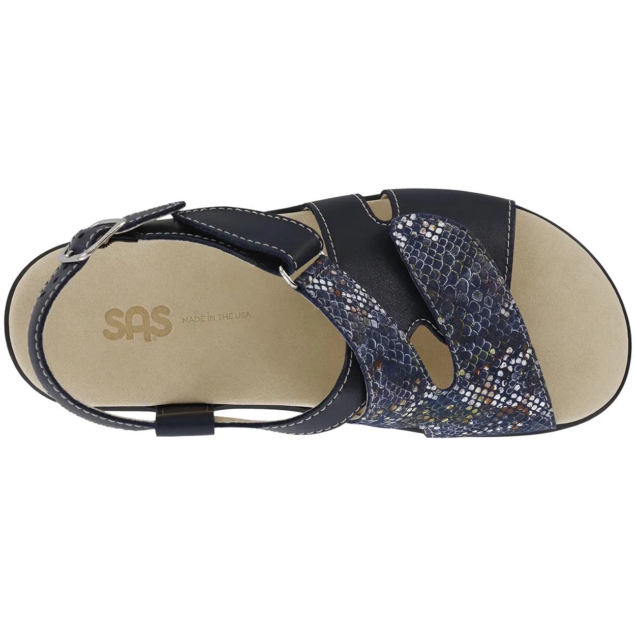 Huggy - Navy Multi Comfort Walk Shoes Breathable Sandals