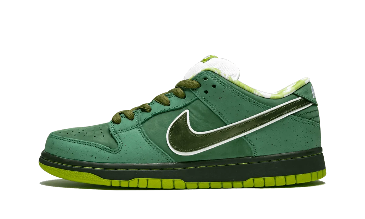 Thermoregulating Interior Game Fit Construction SB Dunk Low Pro OG QS Special Box "Concepts - Green Lobster"