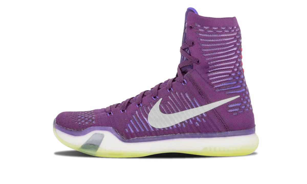 Wear   Resistant EVAOutsole Kobe 10 Elite "Team Pack - Purple"