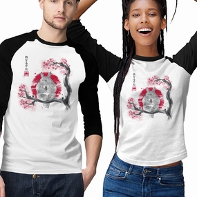 Active Wear Fit Side Vent Design Inner Peace Sumi-e