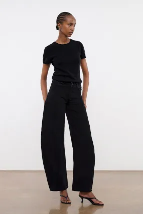 Plain Comfort JACKSON STUDDED BARREL JEAN | BLACK