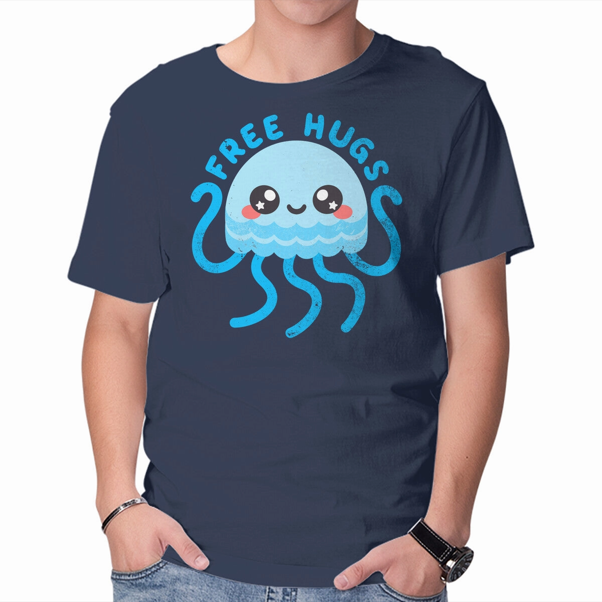 Sporty Look Wear Jellyfish Free Hugs