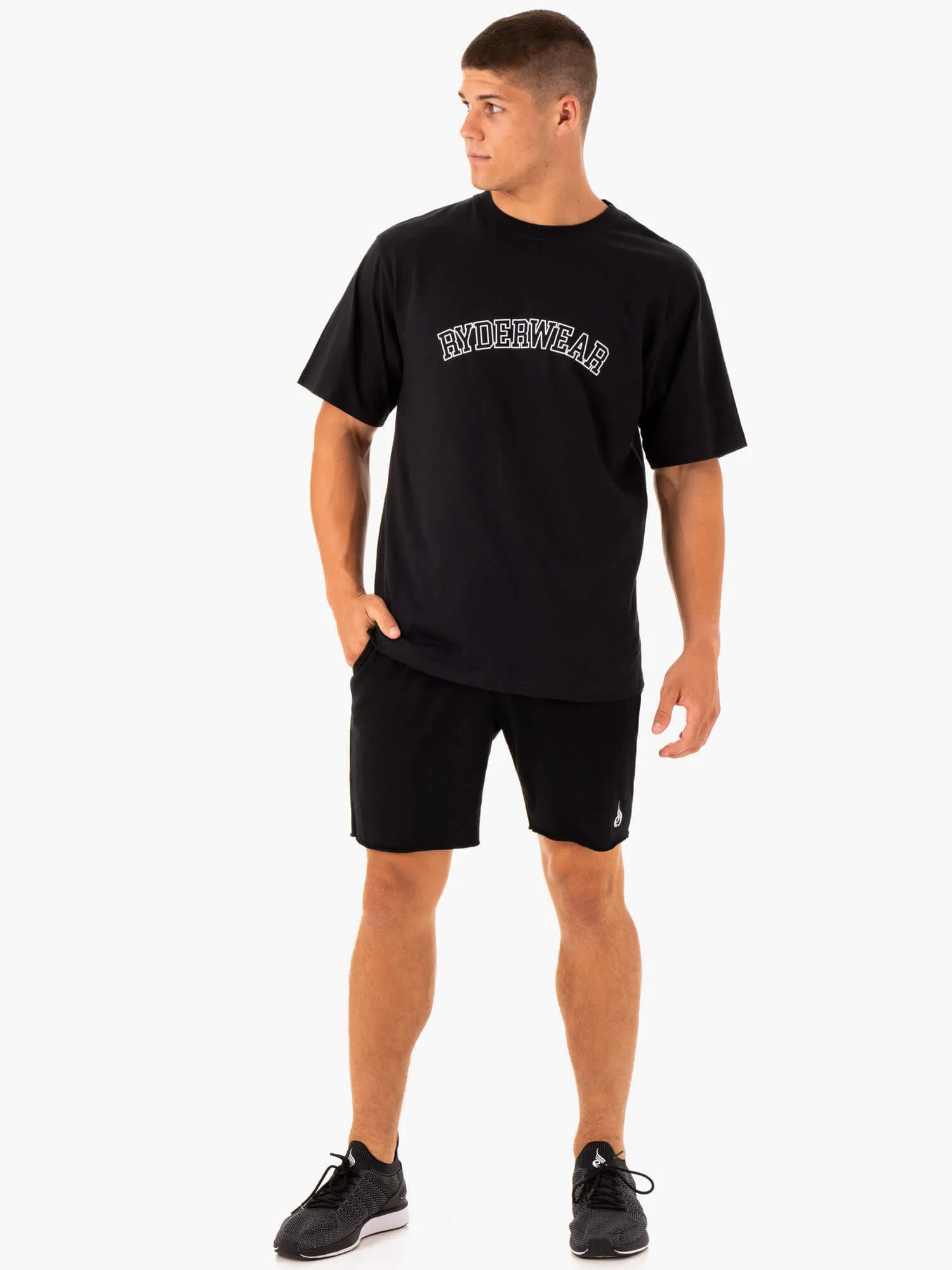Oversized T-Shirt - Black UPF Rated Fabric