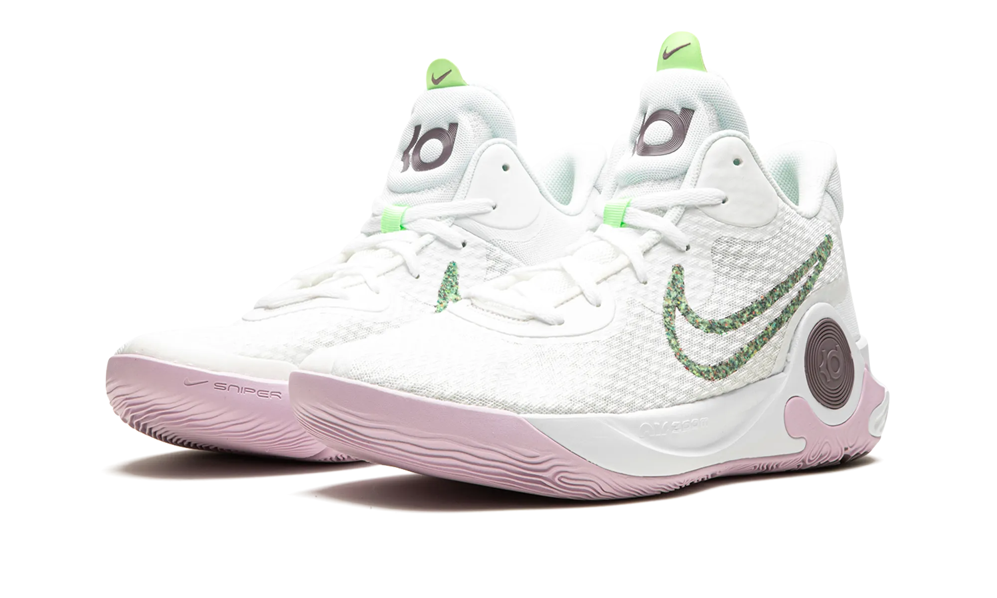 KD Trey 5 IX "White Light Purple" Max Traction Hyperlock Heel Stabilizer
