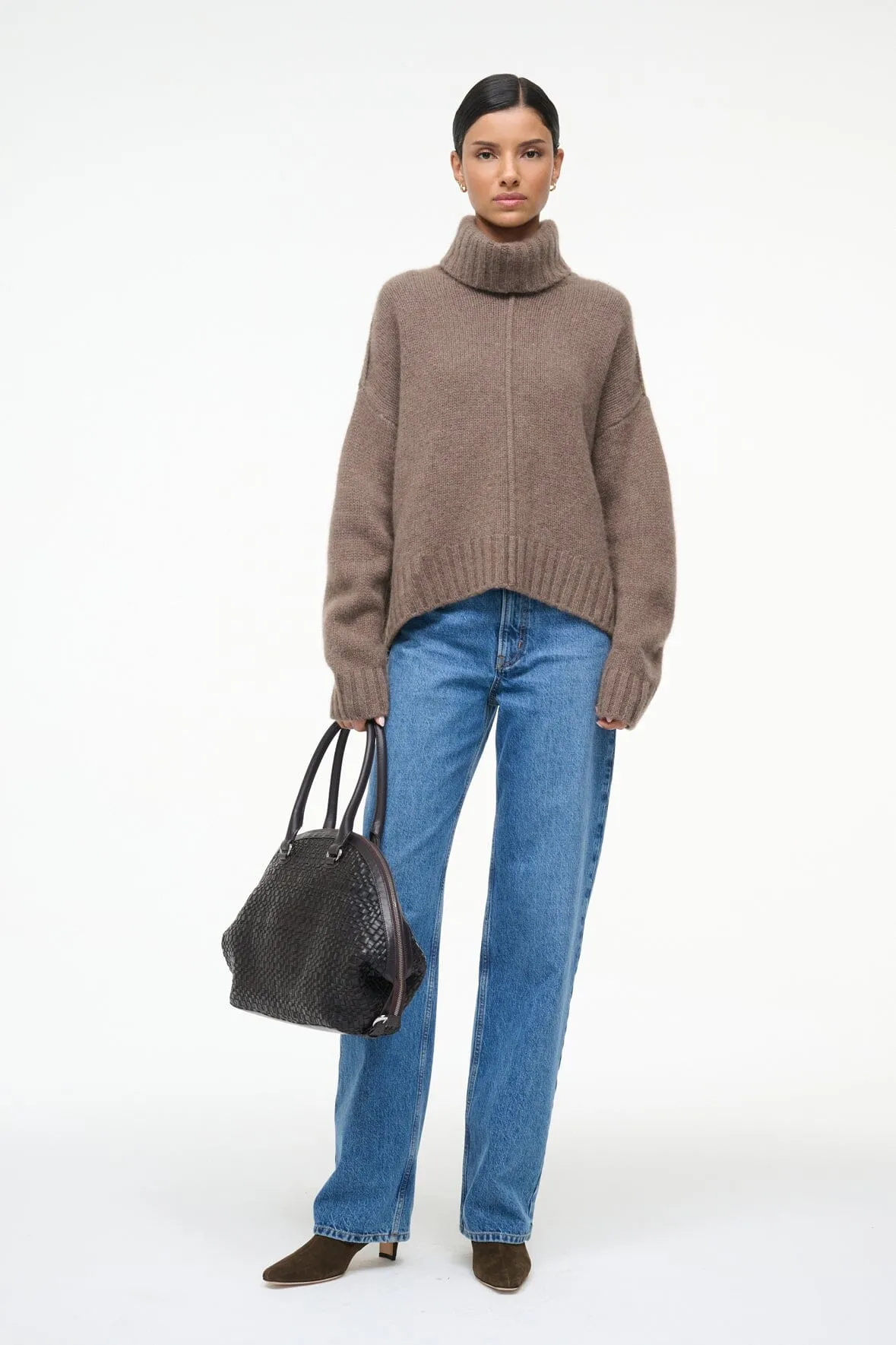 Everyday Cozy Soft Knitwear BETSY CASHMERE SWEATER | TRUFFLE