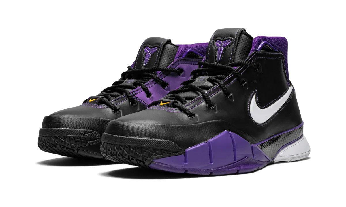 Kobe 1 Protro "Black/Purple" Elastic Heel Tab Design