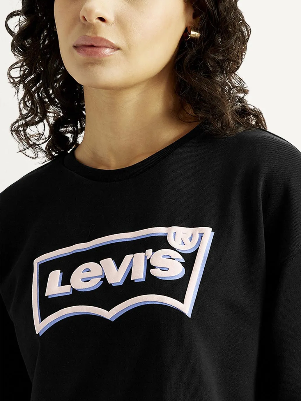 Versatile Outfit product customization Women's Brand Logo Crew Neck Sweatshirt
