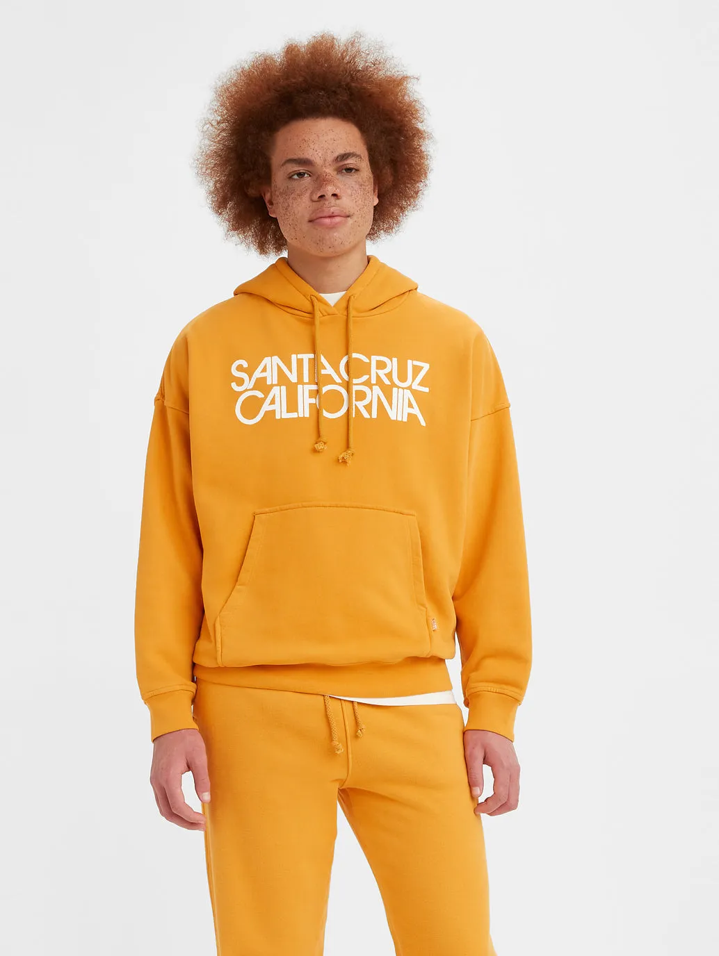 Men's Gold Tab Hoodie Pockets chain accents