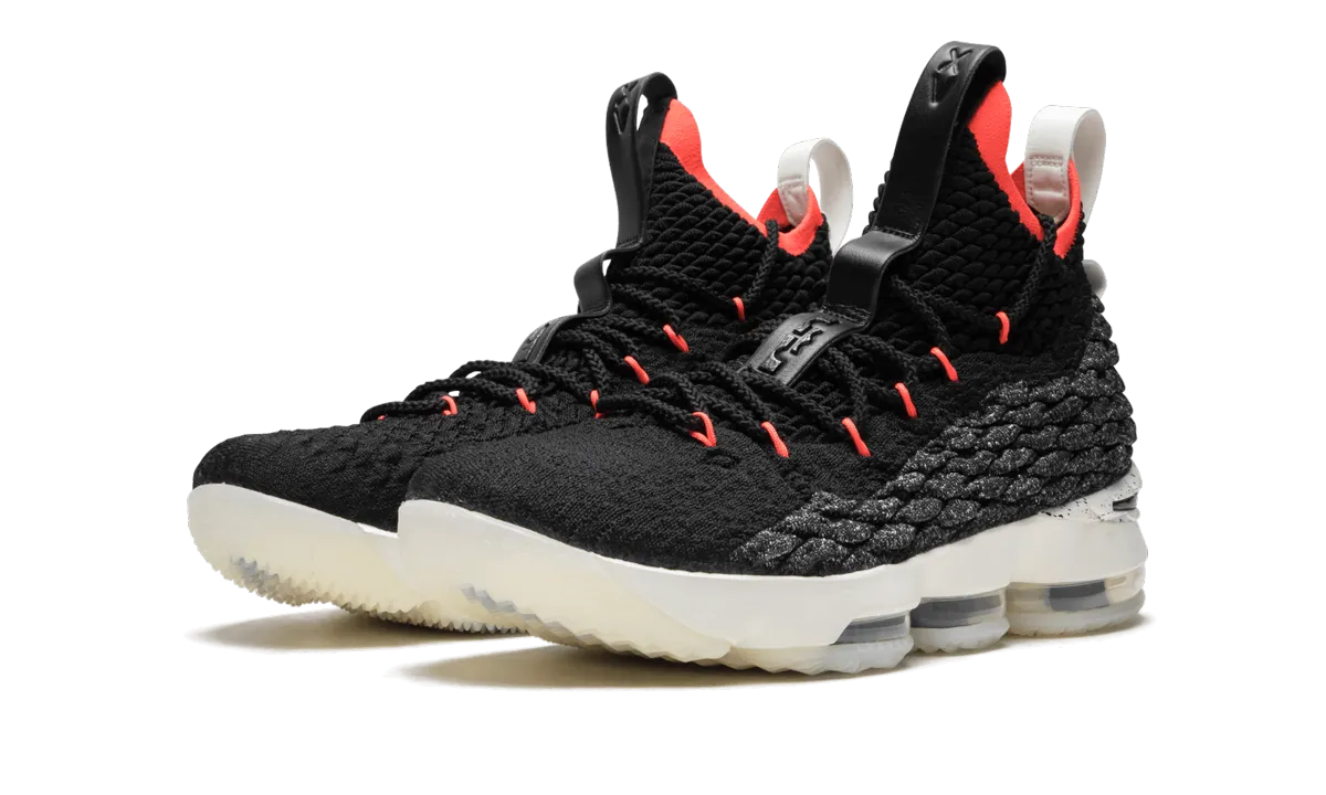 Lebron 15 "Black / Bright Crimson" Moisture wicking Arch Stabilization