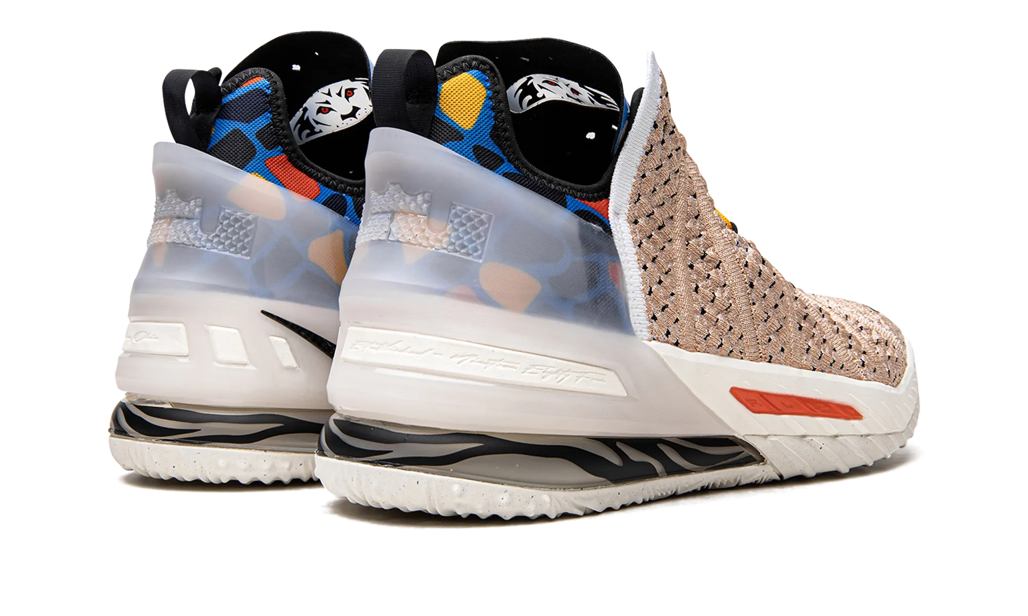 Strong Stitching Reflective details Lebron 18 "Multi Animal Print"