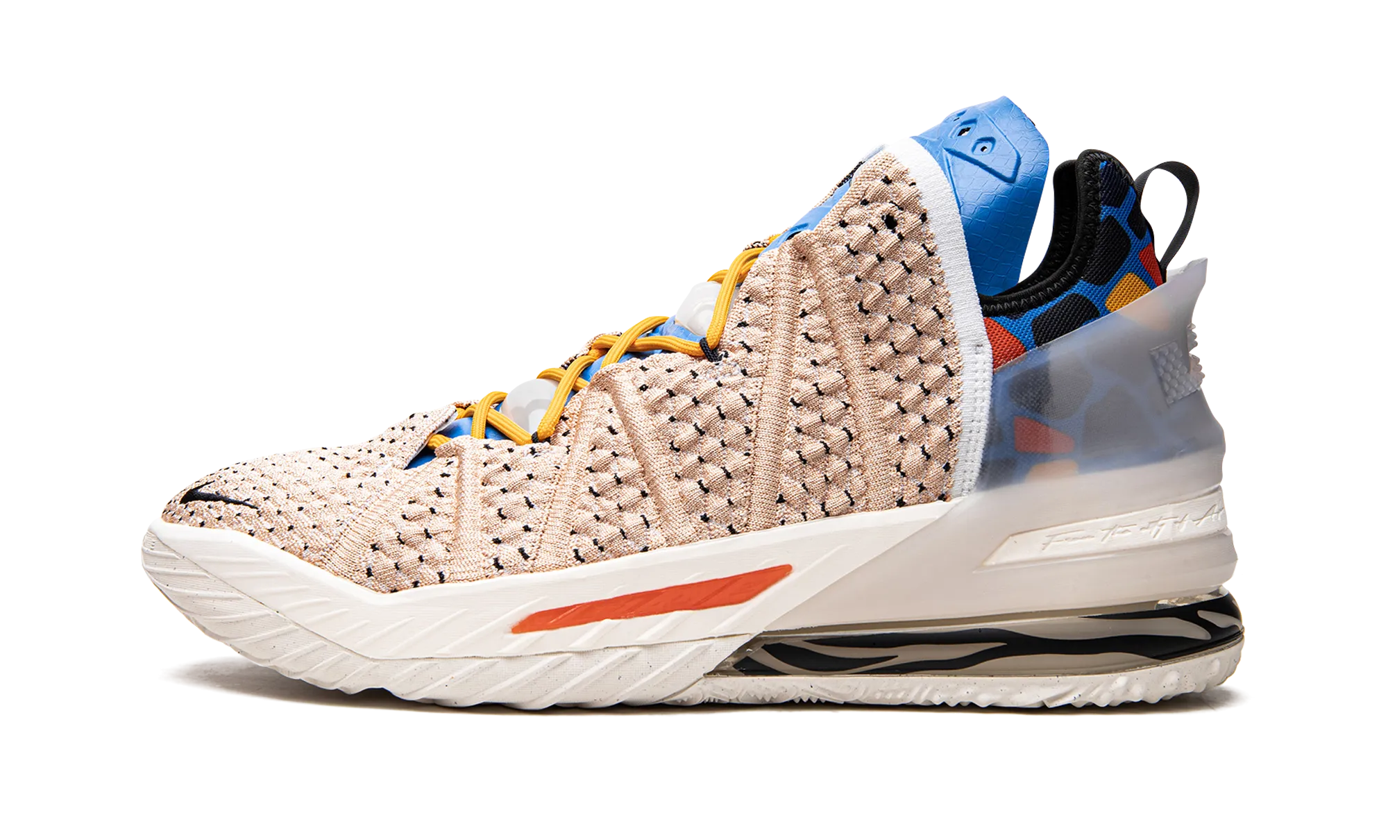 Lebron 18 "Multi Animal Print" Arch Technology Knit Bootie Construction