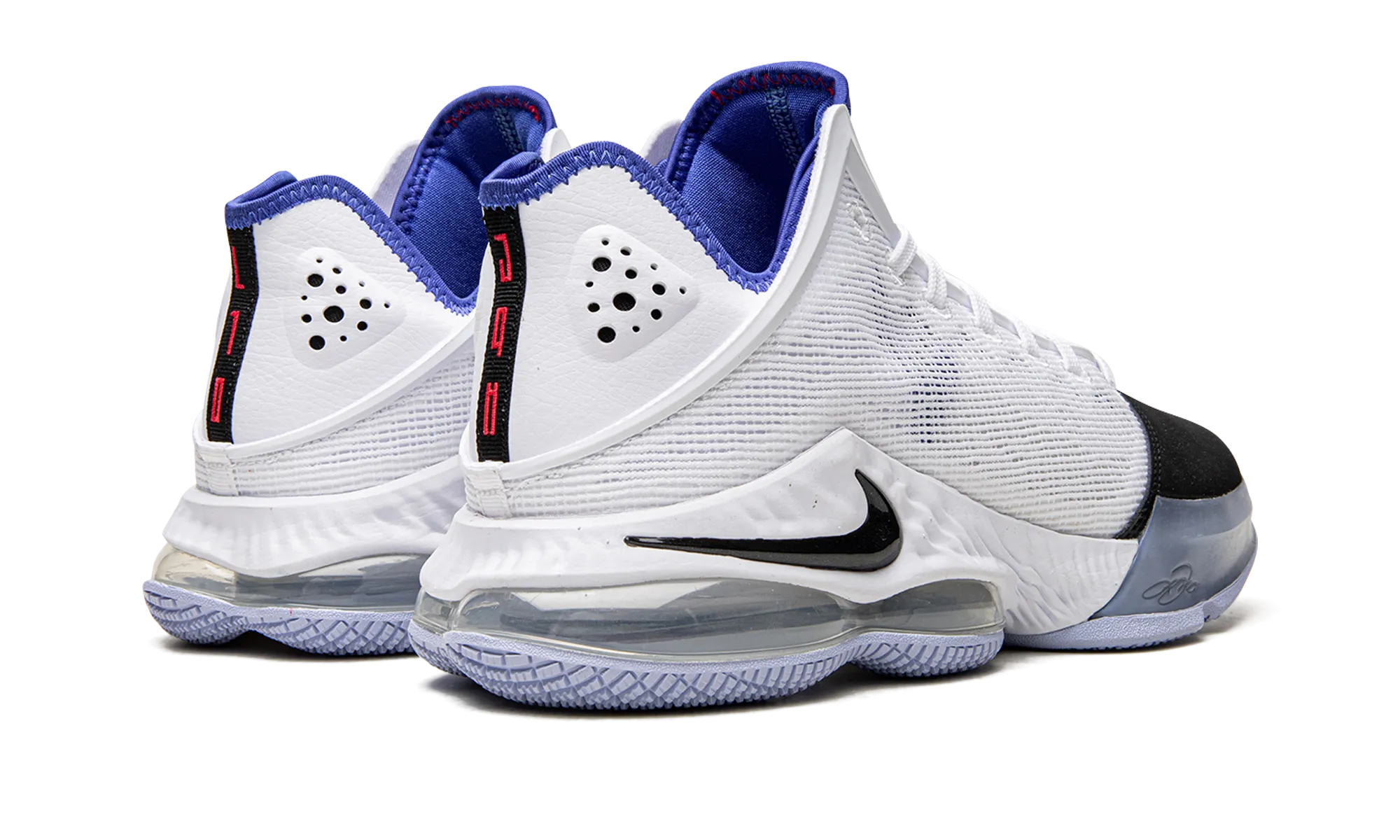 LeBron 19 Low "Black Toe" mesh material