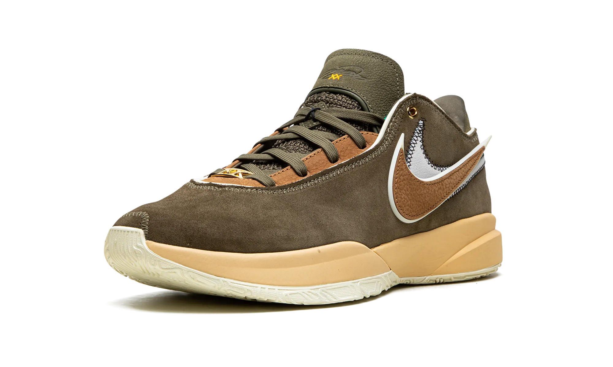 LeBron 20 "Olive Suede" Compression Molded Collar Zip Up Style