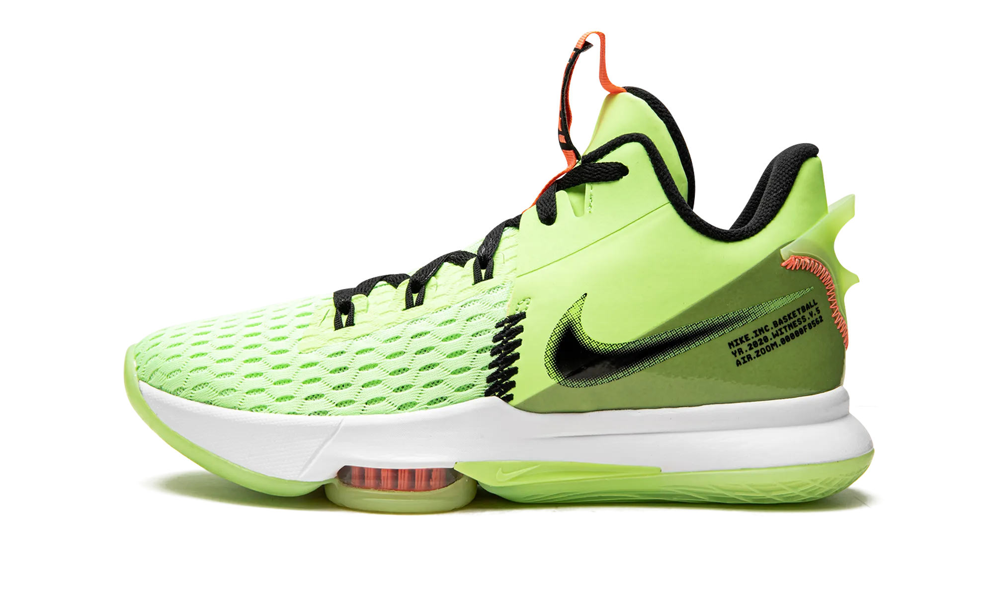 Pressure Mapped Cushion LeBron Witness V "Lime Glow"