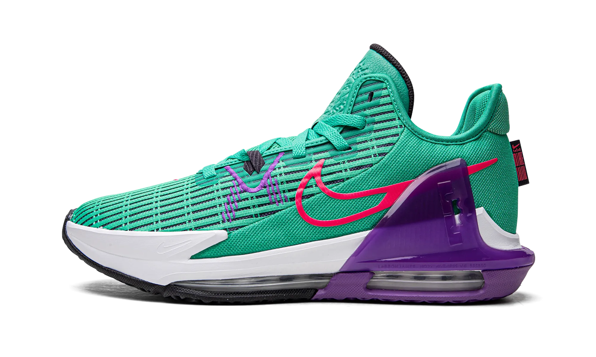 Reactive Step Build Quick Step Control LeBron Witness VI "Clear Emerald / Wild Berry"