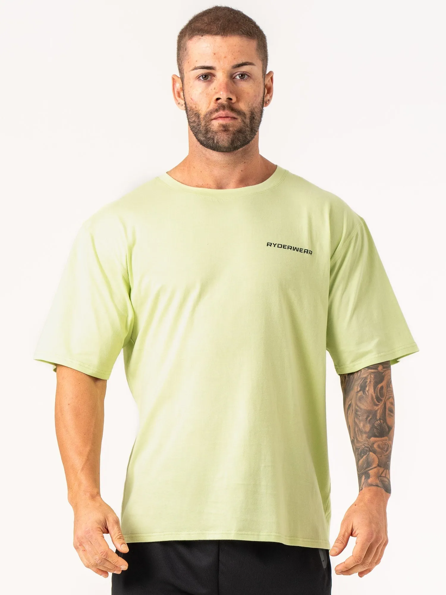 Energy Oversized T-Shirt - Lime Casual Essential Wear