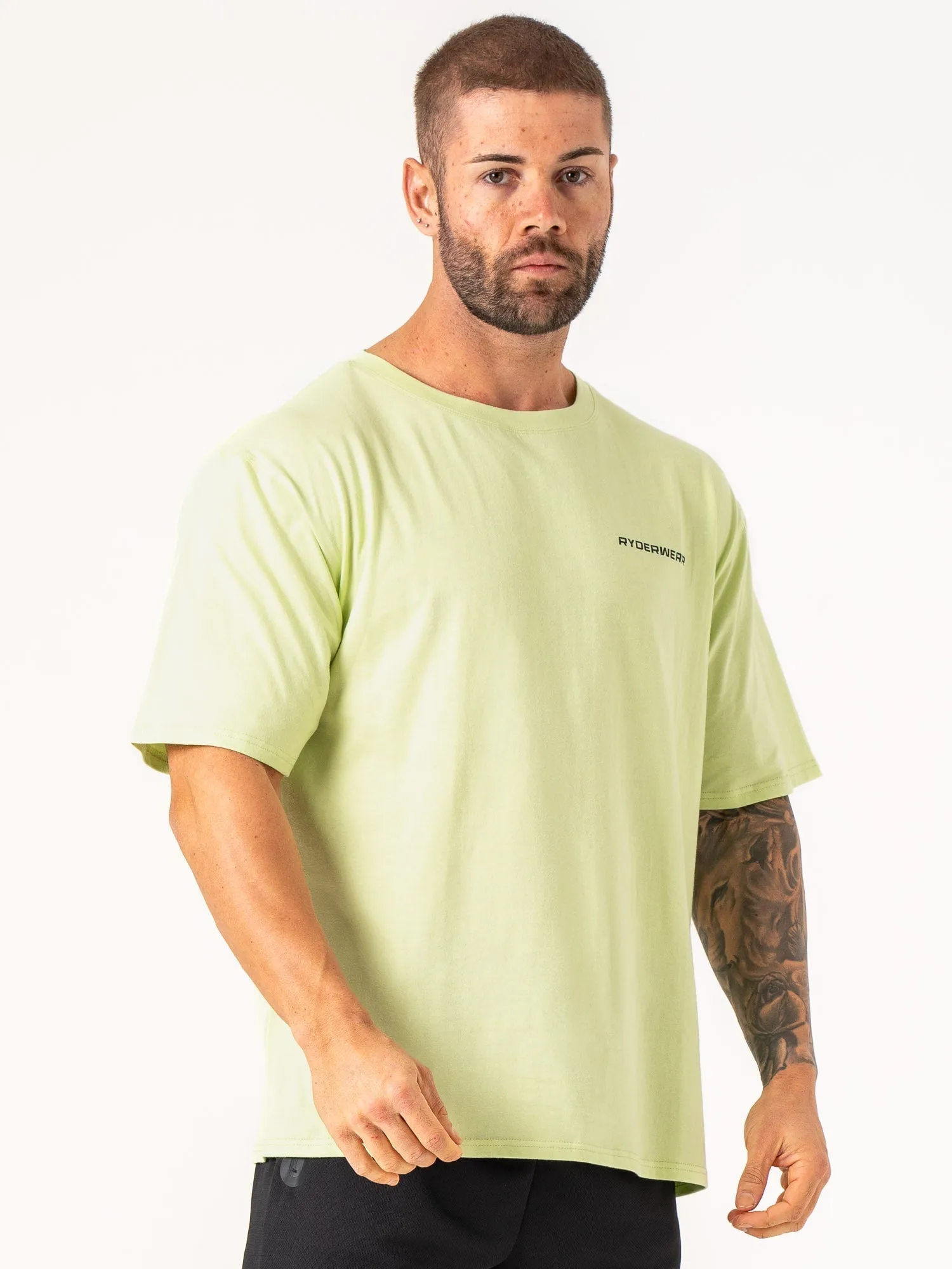 Essential Layer Energy Oversized T-Shirt - Lime