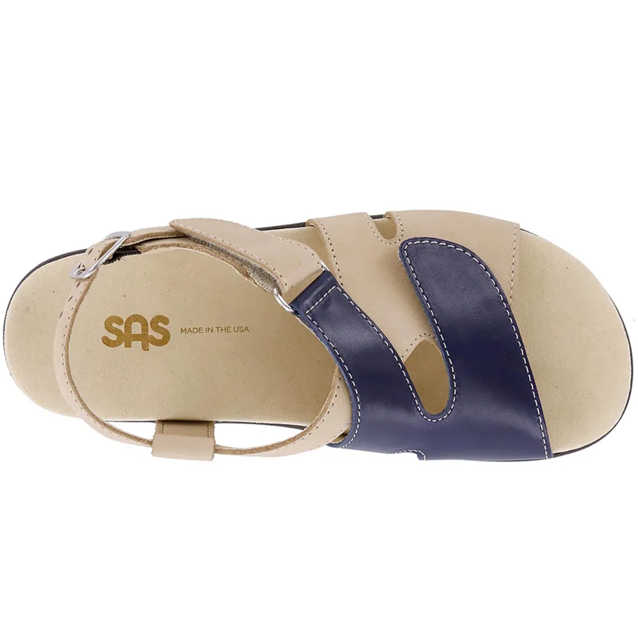 Huggy - Blue/Taupe Stylish Walking Shoes