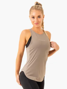 Elite Mesh Training Tank - Taupe OrganicCotton CollapsibleFrame