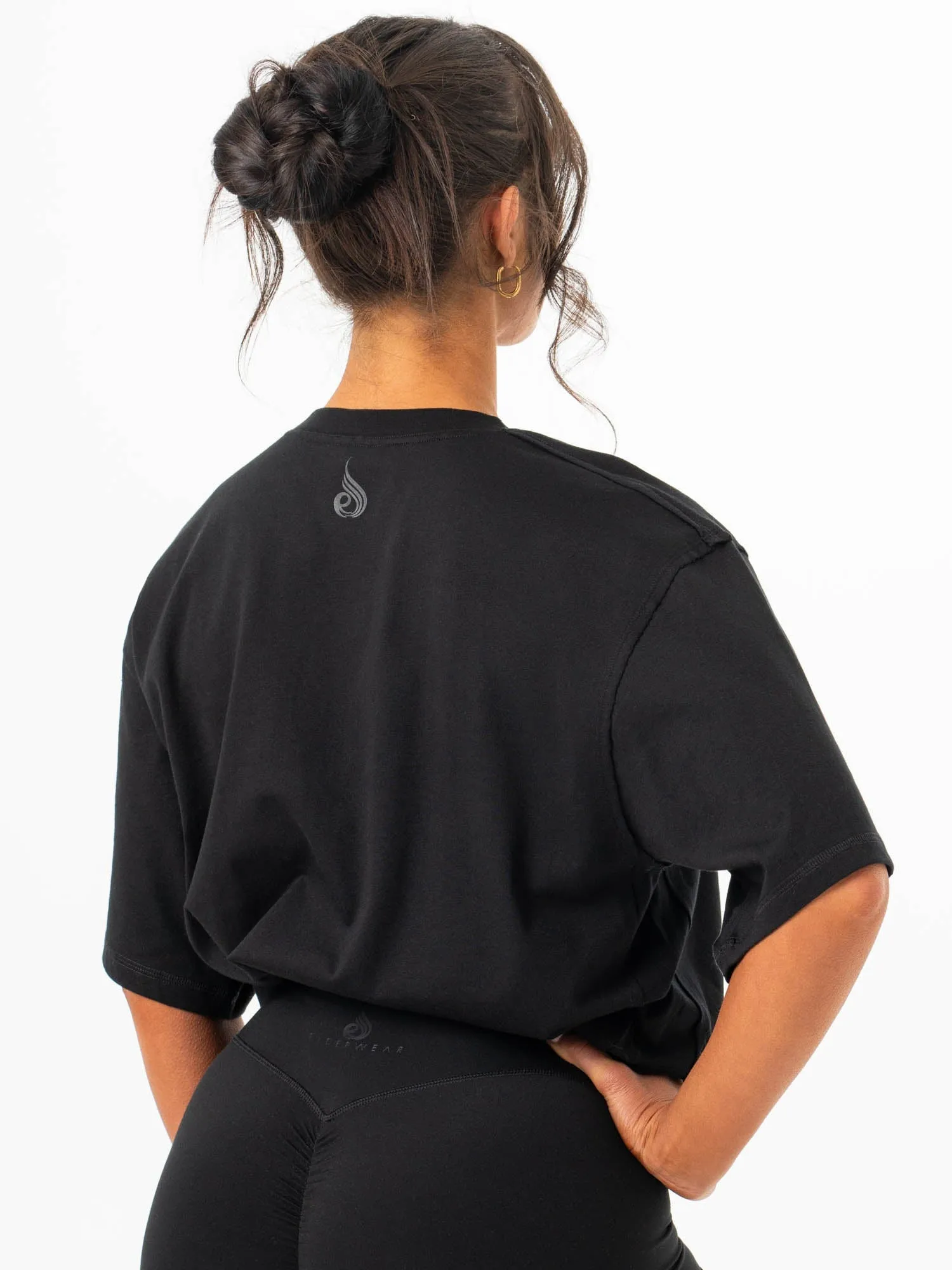 Comfy Top Force Oversized T-Shirt - Black