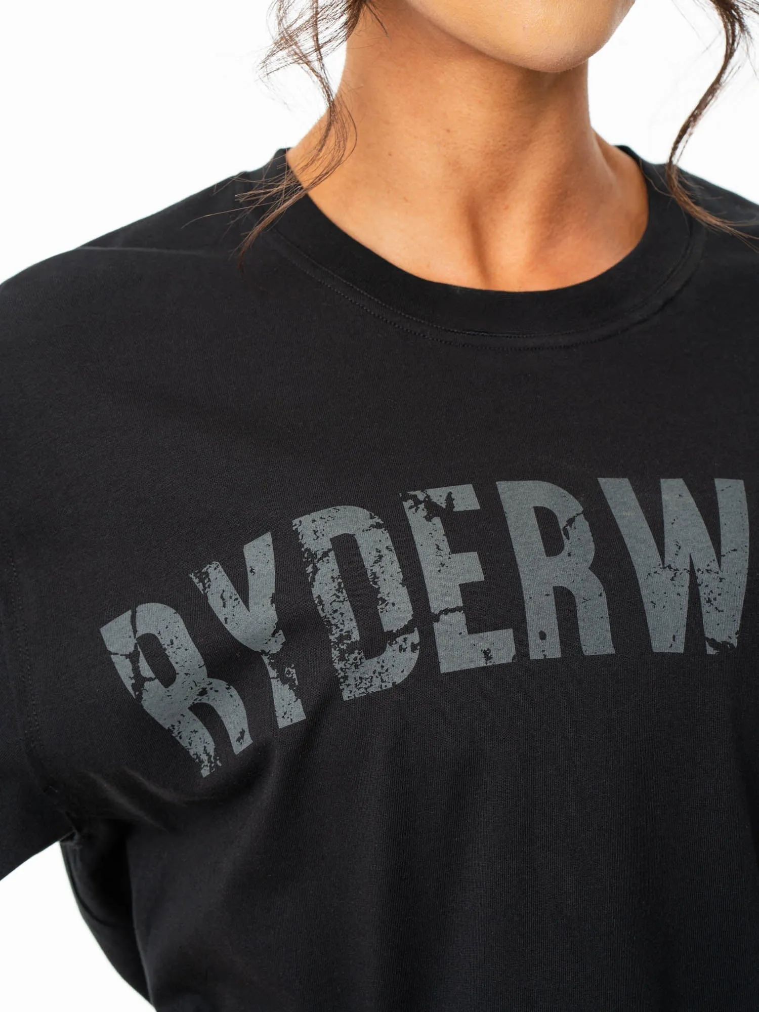 Everyday Wearable All-Season Comfort Force Oversized T-Shirt - Black